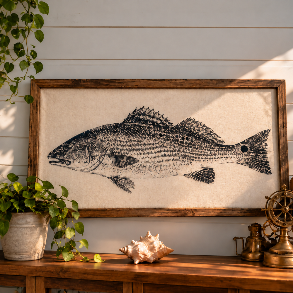 The Angler's Canvas- Standard Pack Gyotaku Fish Printing Kit (36x18 in ...